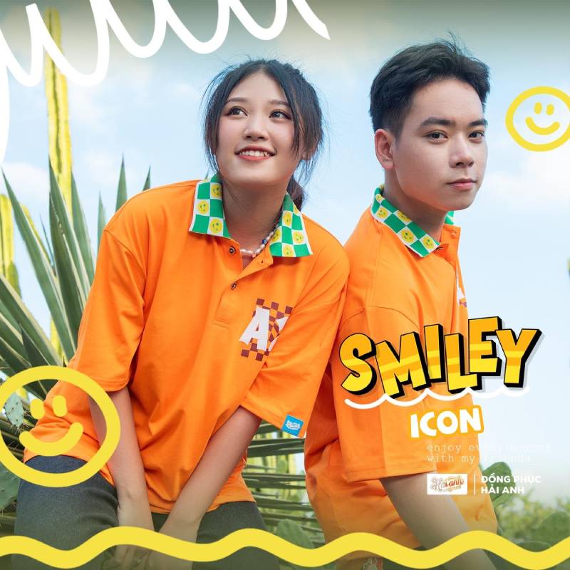 Áo lớp Smiley icon