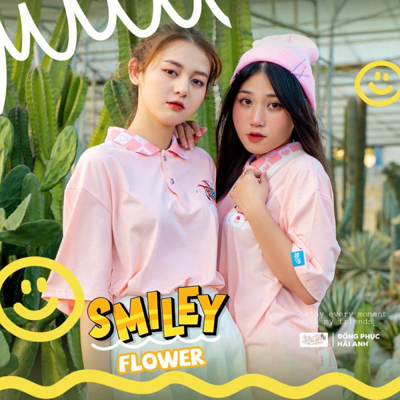 Áo lớp Smiley Flower
